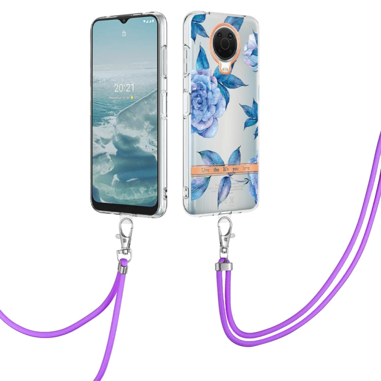 Flowers Series TPU Phone Case with Lanyard, For Motorola Moto G71 5G, For Motorola Moto G200, For Nokia G20/G10, For Nokia G21/G11