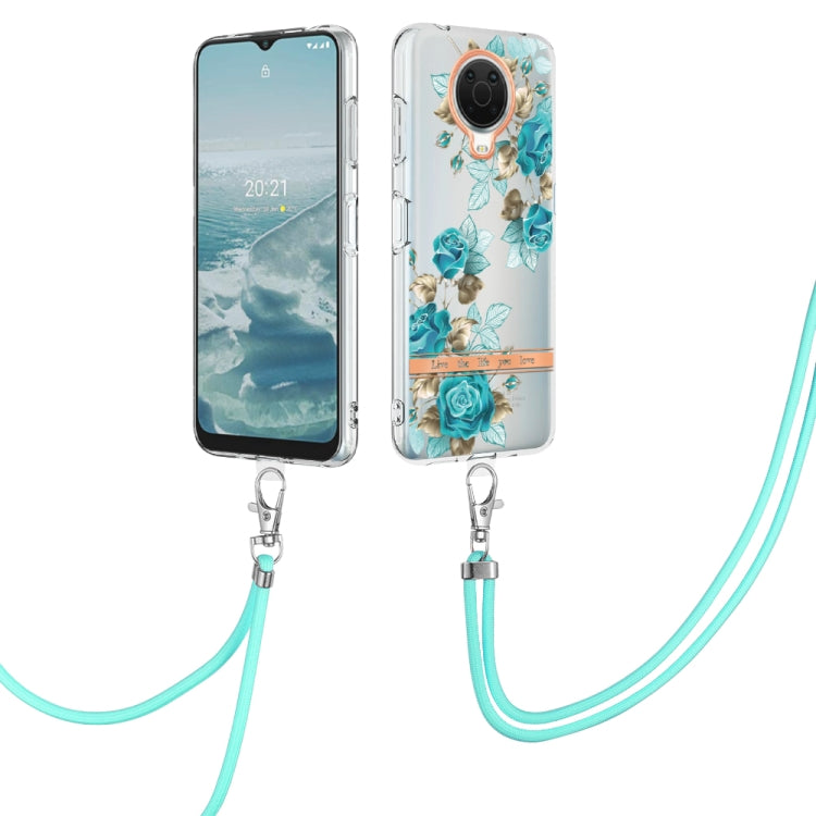 Flowers Series TPU Phone Case with Lanyard, For Motorola Moto G71 5G, For Motorola Moto G200, For Nokia G20/G10, For Nokia G21/G11