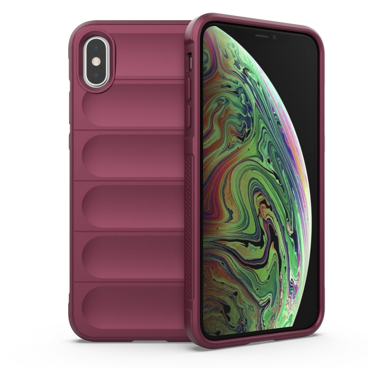 Magic Shield TPU + Flannel Phone Case, For iPhone XR, For iPhone XS / X