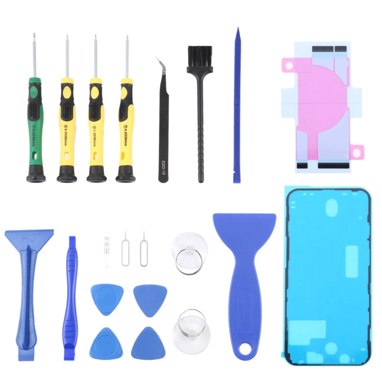 JIAFA JF-8182 21 in 1 Battery Adhesive + LCD Frame Waterproof Adhesive + Repair Tool Set, For iPhone 11, For iPhone 11 Pro, For iPhone 11 Pro Max, For iPhone 12, For iPhone 12 mini, For iPhone 12 Pro, For iPhone 12 Pro Max, For iPhone 13               ...