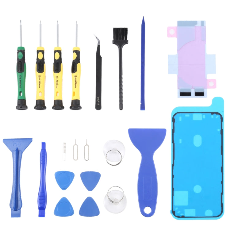 JIAFA JF-8182 21 in 1 Battery Adhesive + LCD Frame Waterproof Adhesive + Repair Tool Set, For iPhone 11, For iPhone 11 Pro, For iPhone 11 Pro Max, For iPhone 12, For iPhone 12 mini, For iPhone 12 Pro, For iPhone 12 Pro Max, For iPhone 13               ...