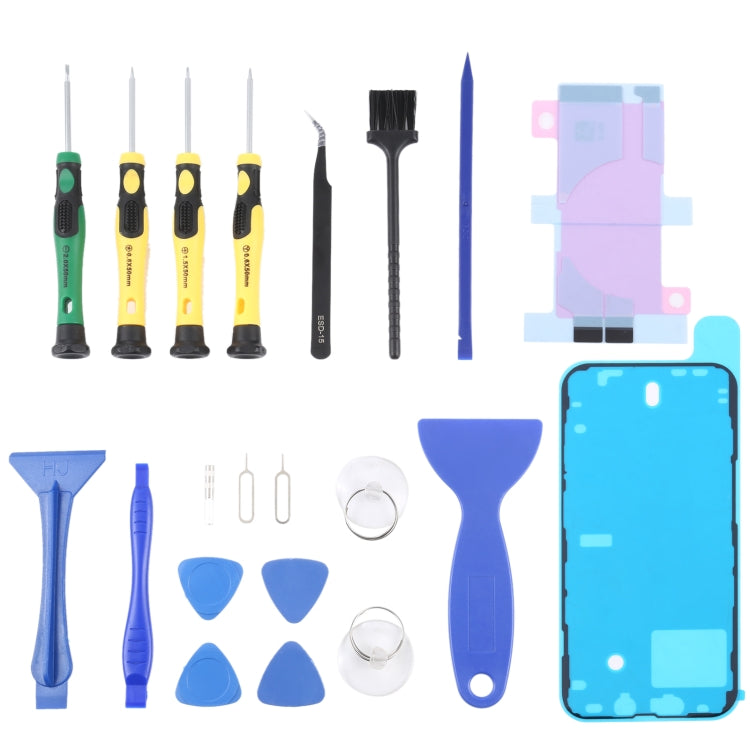 JIAFA JF-8182 21 in 1 Battery Adhesive + LCD Frame Waterproof Adhesive + Repair Tool Set, For iPhone 11, For iPhone 11 Pro, For iPhone 11 Pro Max, For iPhone 12, For iPhone 12 mini, For iPhone 12 Pro, For iPhone 12 Pro Max, For iPhone 13               ...
