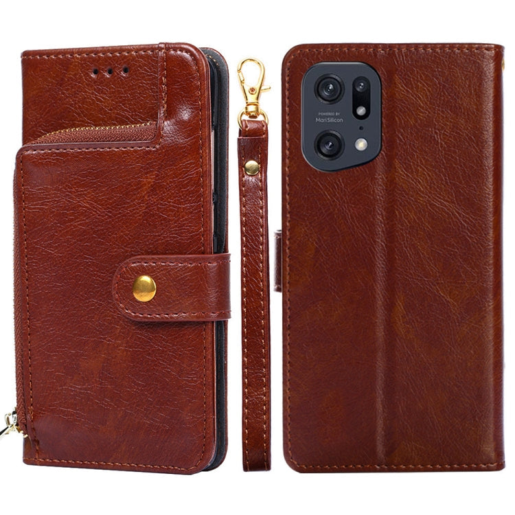 Zipper Bag Leather Phone Case, For OPPO Find X5 Pro, For OPPO K10 5G, For OPPO K10 Pro 5G, For OPPO Reno7 4G/F21 Pro 4G, For OPPO Reno7 5G Global/Find X5 Lite, For OPPO Realme 9 Pro