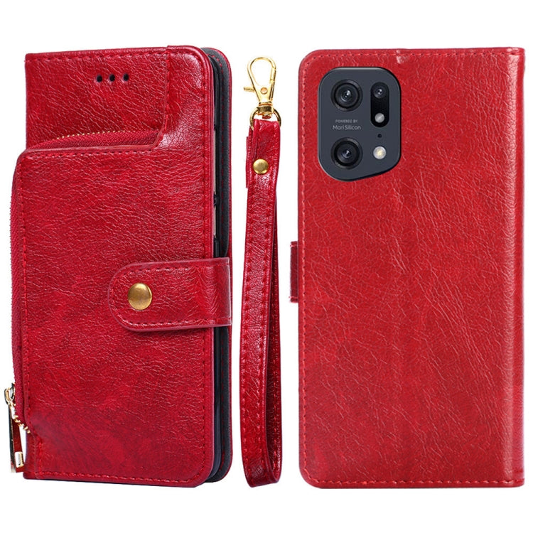 Zipper Bag Leather Phone Case, For OPPO Find X5 Pro, For OPPO K10 5G, For OPPO K10 Pro 5G, For OPPO Reno7 4G/F21 Pro 4G, For OPPO Reno7 5G Global/Find X5 Lite, For OPPO Realme 9 Pro