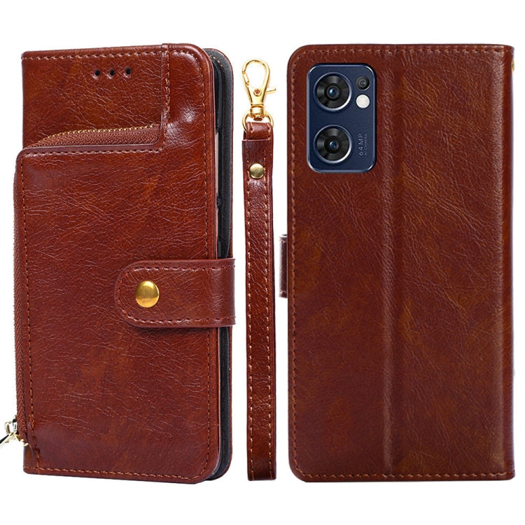 Zipper Bag Leather Phone Case, For OPPO Find X5 Pro, For OPPO K10 5G, For OPPO K10 Pro 5G, For OPPO Reno7 4G/F21 Pro 4G, For OPPO Reno7 5G Global/Find X5 Lite, For OPPO Realme 9 Pro