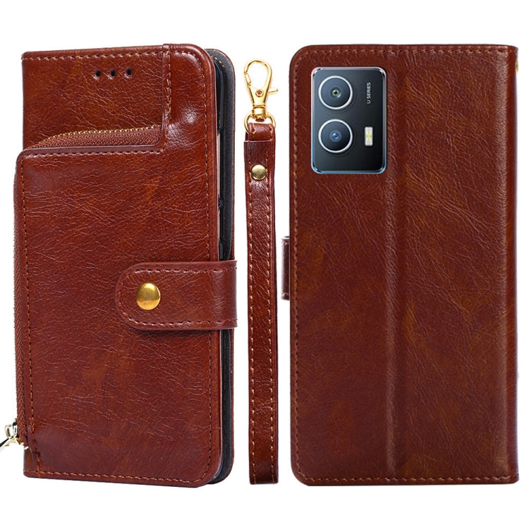 Zipper Bag Leather Phone Case, For vivo iQOO 9 5G, For vivo IQOO Neo6 5G, For vivo iQOO U5 5G, For vivo S12/V23, For vivo S12 Pro/V23 Pro, For vivo X80 Pro China