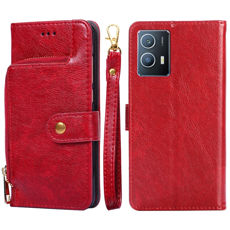 Zipper Bag Leather Phone Case, For vivo iQOO 9 5G, For vivo IQOO Neo6 5G, For vivo iQOO U5 5G, For vivo S12/V23, For vivo S12 Pro/V23 Pro, For vivo X80 Pro China