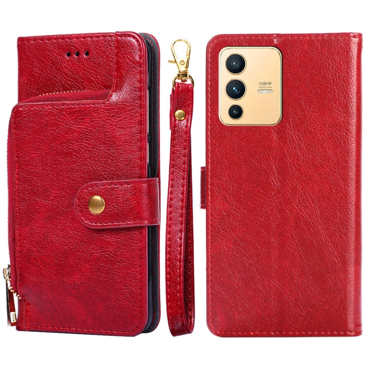Zipper Bag Leather Phone Case, For vivo iQOO 9 5G, For vivo IQOO Neo6 5G, For vivo iQOO U5 5G, For vivo S12/V23, For vivo S12 Pro/V23 Pro, For vivo X80 Pro China