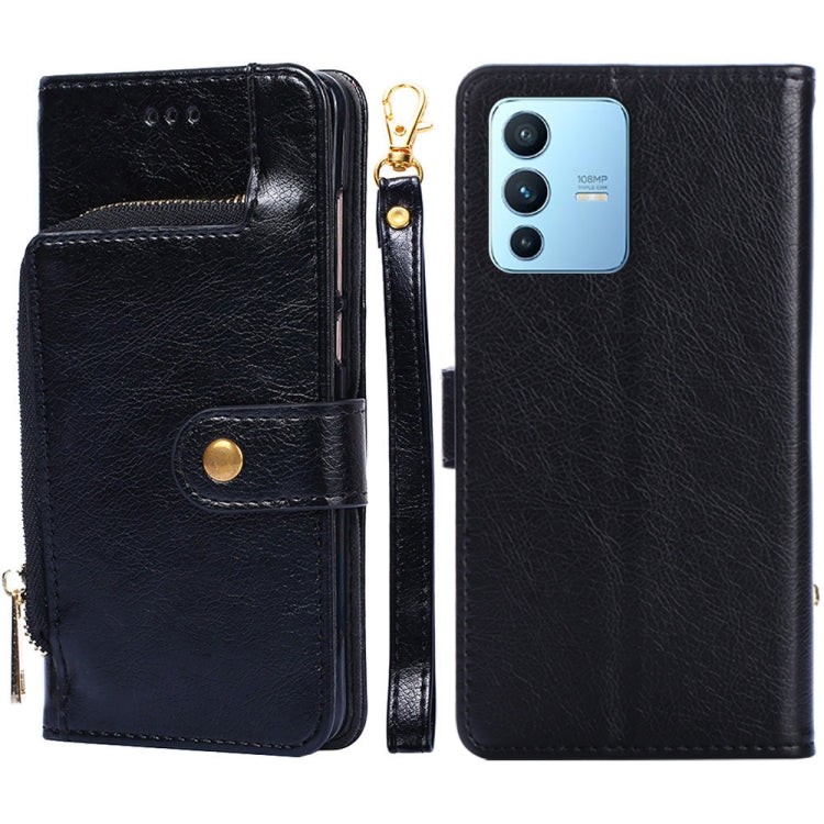 Zipper Bag Leather Phone Case, For vivo iQOO 9 5G, For vivo IQOO Neo6 5G, For vivo iQOO U5 5G, For vivo S12/V23, For vivo S12 Pro/V23 Pro, For vivo X80 Pro China