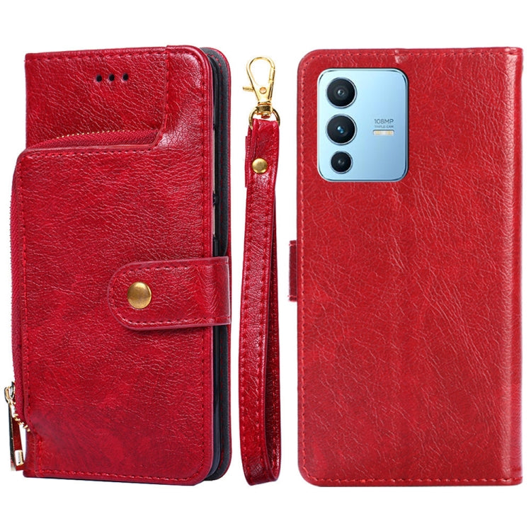 Zipper Bag Leather Phone Case, For vivo iQOO 9 5G, For vivo IQOO Neo6 5G, For vivo iQOO U5 5G, For vivo S12/V23, For vivo S12 Pro/V23 Pro, For vivo X80 Pro China