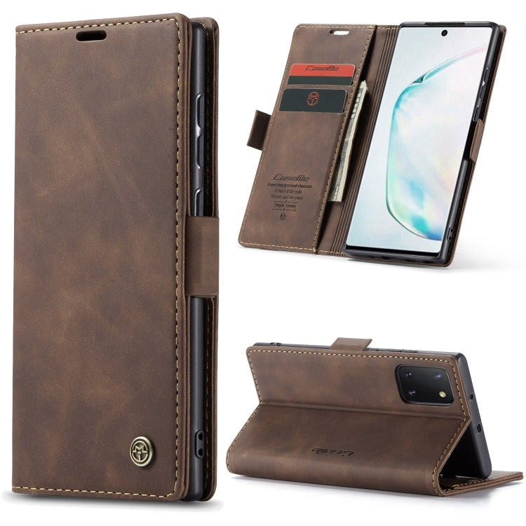 CaseMe Multifunctional Horizontal Flip Leather Case, with Card Slot & Holder & Wallet, For Galaxy A51, For Galaxy A71, For Galaxy A81 / Note 10 Lite, For Galaxy A91 / S10 Lite