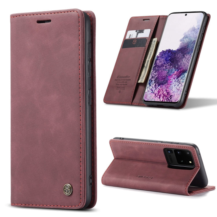 CaseMe Multifunctional Horizontal Flip Leather Case, with Card Slot & Holder & Wallet, For Galaxy S20, For Galaxy S20 Plus, For Galaxy S20 Ultra