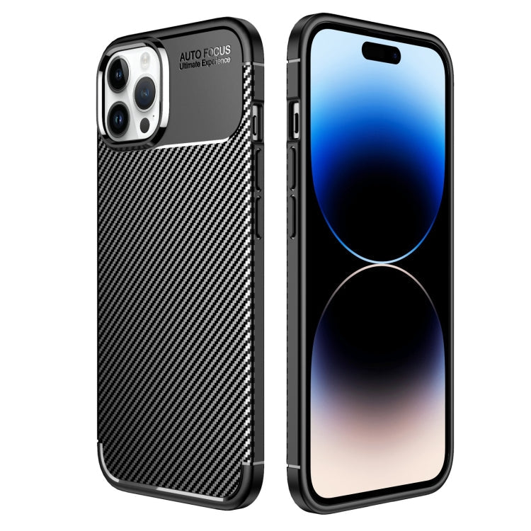 Carbon Fiber Texture TPU Phone Case, For iPhone 14 Pro Max, For iPhone 14, For iPhone 14 Plus