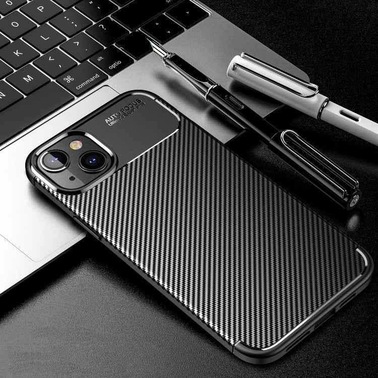 Carbon Fiber Texture TPU Phone Case, For iPhone 14 Pro Max, For iPhone 14, For iPhone 14 Plus