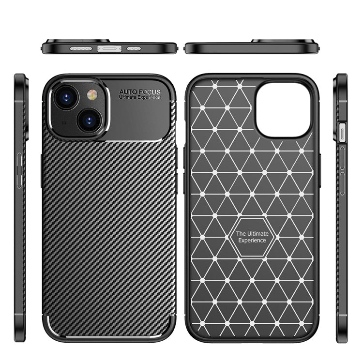 Carbon Fiber Texture TPU Phone Case, For iPhone 14 Pro Max, For iPhone 14, For iPhone 14 Plus