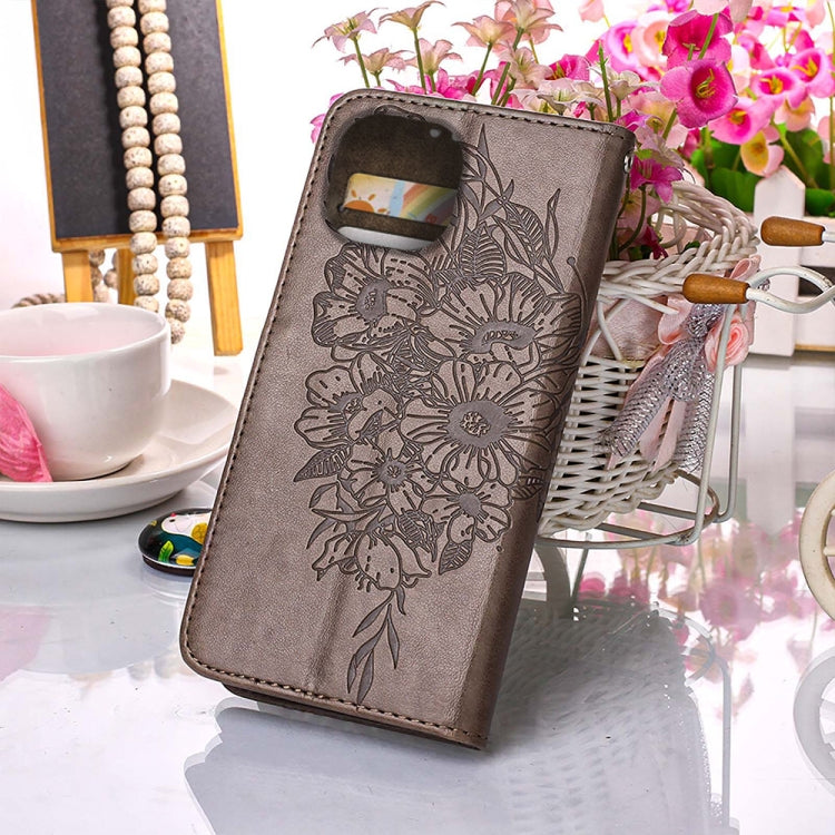 Embossed Butterfly Leather Phone Case, For iPhone 14, For iPhone 14 Plus, For iPhone 14 Pro