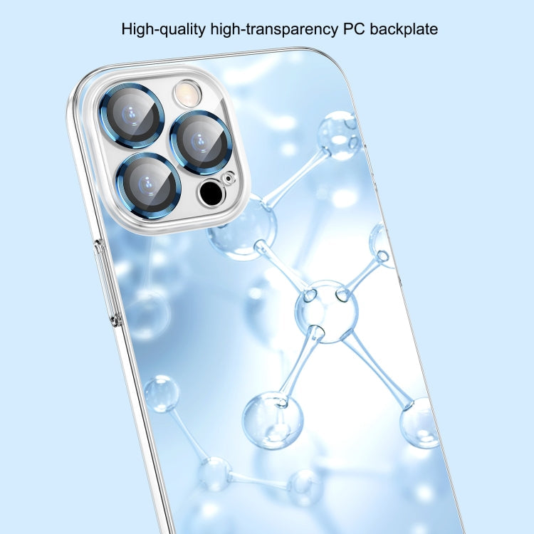 Transparent PC Phone Case with Lens Film, For iPhone 13, For iPhone 13 Pro, For iPhone 13 Pro Max, For iPhone 12