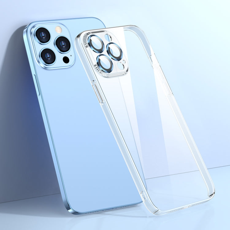 Transparent PC Phone Case with Lens Film, For iPhone 13, For iPhone 13 Pro, For iPhone 13 Pro Max, For iPhone 12