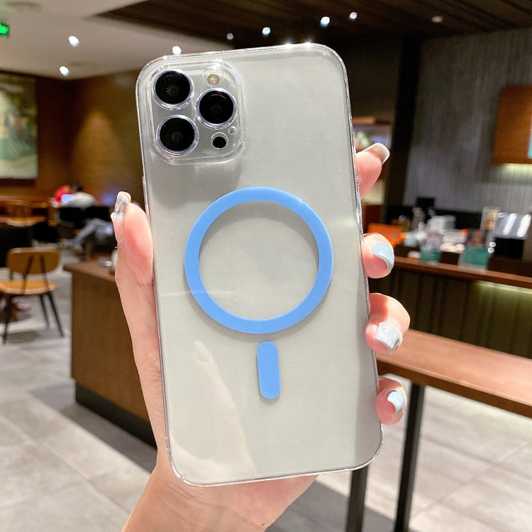 MagSafe Magnetic Transparent PC + Glass Lens Film Phone Case, For iPhone 12 Pro, For iPhone 12