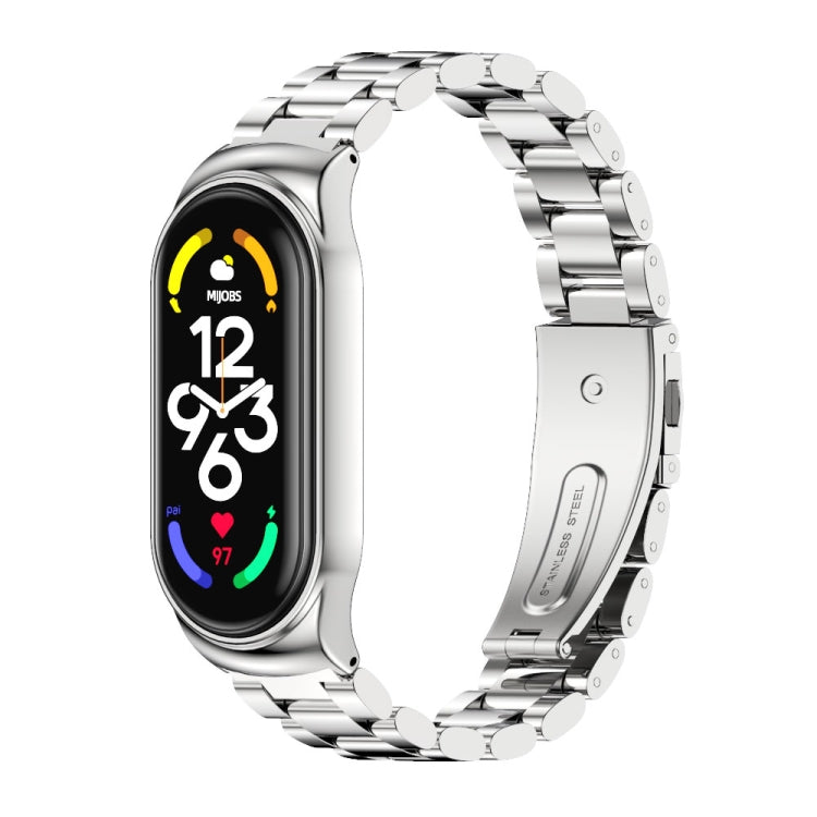 MIJOBS CS Three-Bead Metal Stainless Steel Watch Band, CS