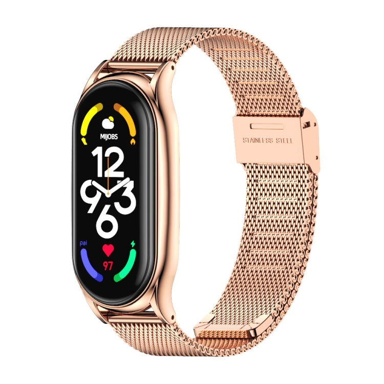 MIJOBS Milan Buckle Plus Stainless Steel Watch Band, Plus