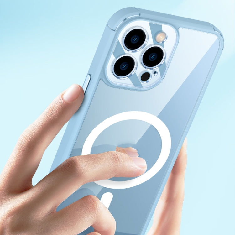 Soft Shield MagSafe Magnetic Acrylic Transparent PC Phone Case, For iPhone 13 Pro Max, For iPhone 13 Pro, For iPhone 13, For iPhone 12 Pro Max