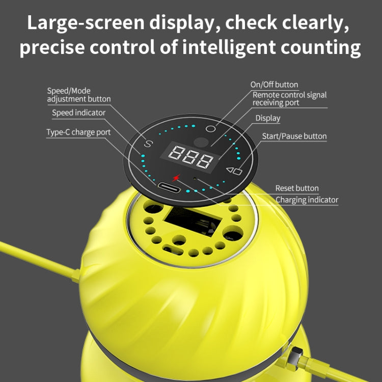 SK-2 Electronic Counting Smart Rope Skipping Machine, Rope Skipping Machine 1(Blue), Rope Skipping Machine 1(Yellow)
