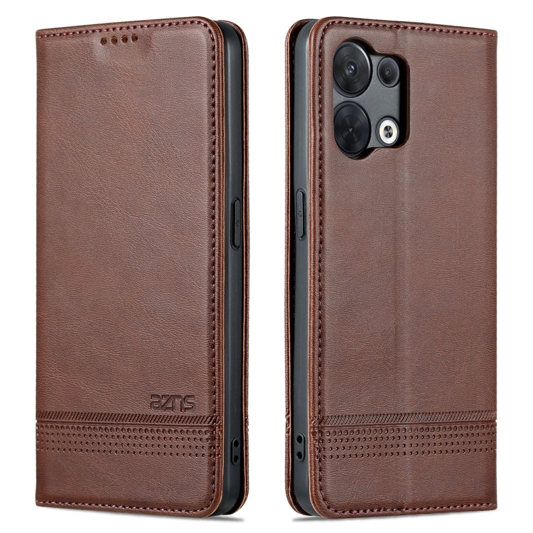 AZNS Magnetic Calf Texture Flip Leather Phone Case, For OPPO Reno8, For OPPO Reno8 Pro, For Honor 70, For Honor 70 Pro