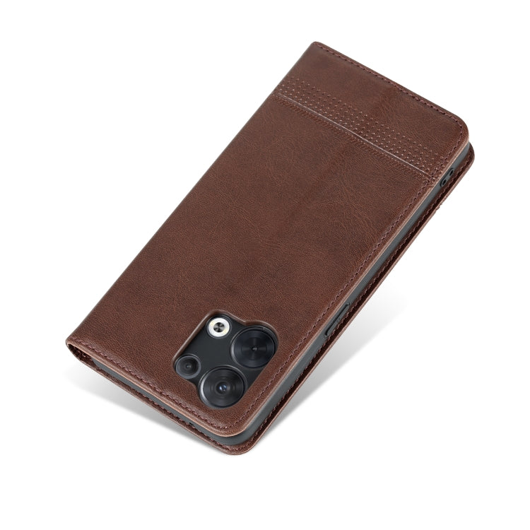 AZNS Magnetic Calf Texture Flip Leather Phone Case, For OPPO Reno8, For OPPO Reno8 Pro, For Honor 70, For Honor 70 Pro