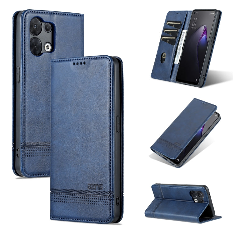 AZNS Magnetic Calf Texture Flip Leather Phone Case, For OPPO Reno8, For OPPO Reno8 Pro, For Honor 70, For Honor 70 Pro