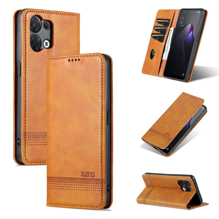 AZNS Magnetic Calf Texture Flip Leather Phone Case, For OPPO Reno8, For OPPO Reno8 Pro, For Honor 70, For Honor 70 Pro