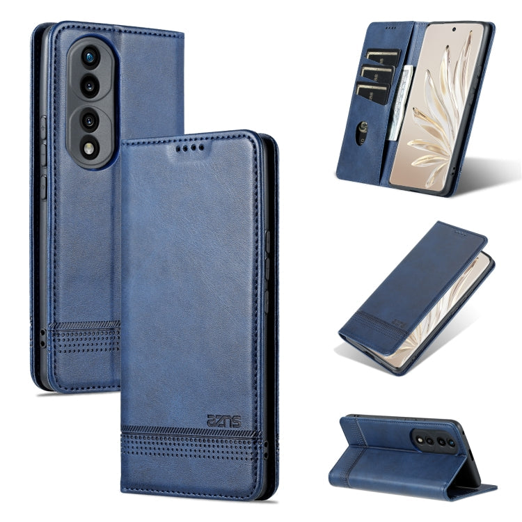 AZNS Magnetic Calf Texture Flip Leather Phone Case, For OPPO Reno8, For OPPO Reno8 Pro, For Honor 70, For Honor 70 Pro