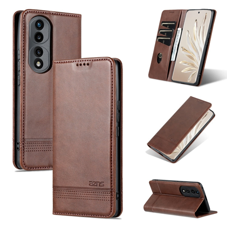 AZNS Magnetic Calf Texture Flip Leather Phone Case, For OPPO Reno8, For OPPO Reno8 Pro, For Honor 70, For Honor 70 Pro