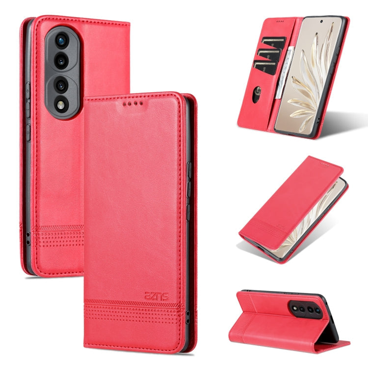 AZNS Magnetic Calf Texture Flip Leather Phone Case, For OPPO Reno8, For OPPO Reno8 Pro, For Honor 70, For Honor 70 Pro