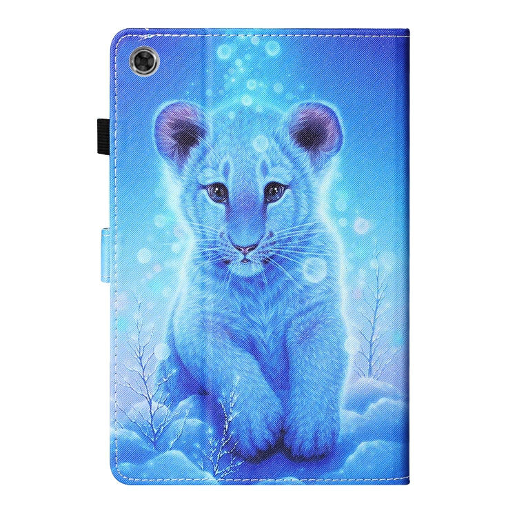 Coloured Drawing Stitching Smart Leather Tablet Case, For Lenovo Tab M10 Plus 10.6 3rd Gen 2022, For Lenovo Tab M10 3rd Gen
