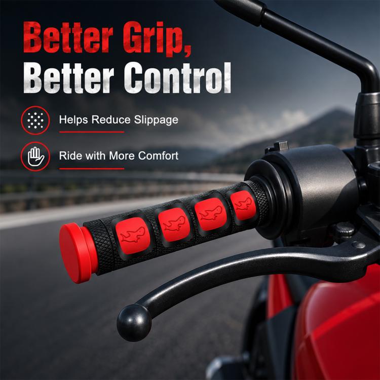 2 PCS Motorcycle Modification Accessories PVC Horn ShapeHand Grip Cover Handlebar Set