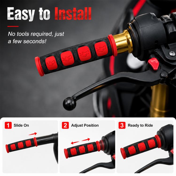 2 PCS Motorcycle Modification Accessories PVC Horn ShapeHand Grip Cover Handlebar Set
