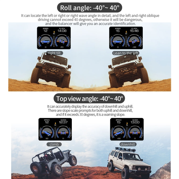 P22 3.5 inch Car HUD Head up Display GPS OBD2 Dual System Windshield Projector, P22