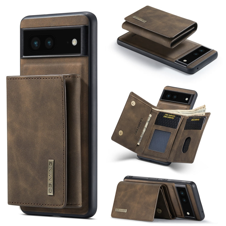 DG.MING M1 Series 3-Fold Multi Card Wallet + Magnetic Phone Case, For Google Pixel 7 5G, For Google Pixel 6A