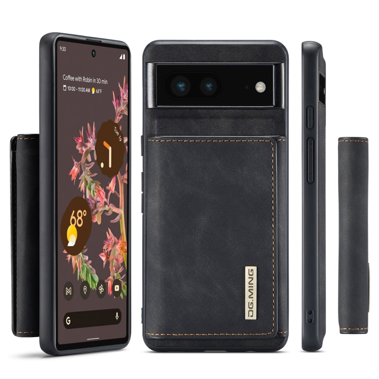 DG.MING M1 Series 3-Fold Multi Card Wallet + Magnetic Phone Case, For Google Pixel 7 5G, For Google Pixel 6A