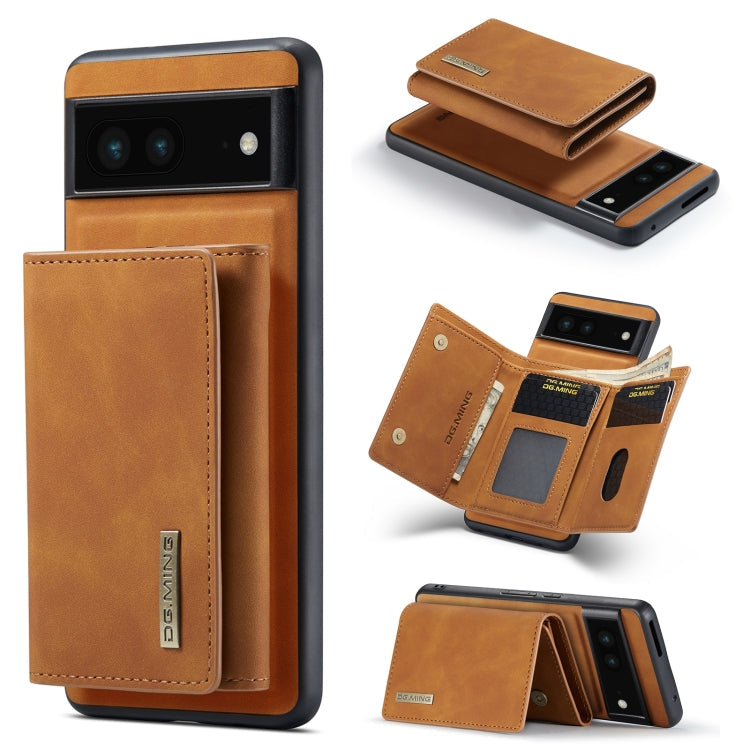 DG.MING M1 Series 3-Fold Multi Card Wallet + Magnetic Phone Case, For Google Pixel 7 5G, For Google Pixel 6A