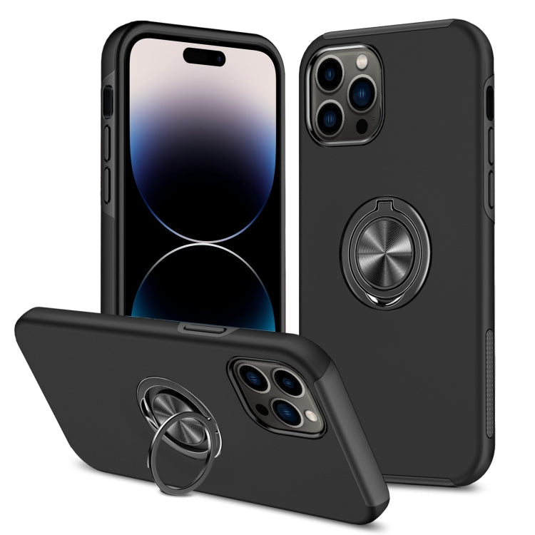Magnetic Ring Kickstand Shockproof Phone Case, For iPhone 14, For iPhone 14 Plus, For iPhone 14 Pro