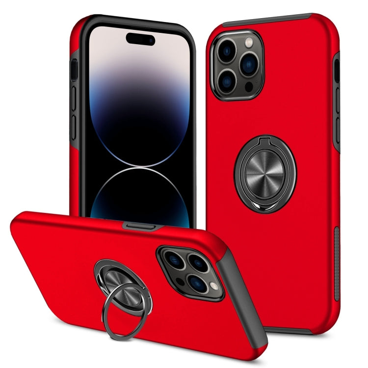 Magnetic Ring Kickstand Shockproof Phone Case, For iPhone 14, For iPhone 14 Plus, For iPhone 14 Pro