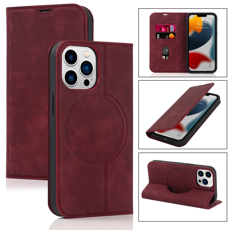 Wireless Charging Magsafe Leather Phone Case, For iPhone 13 Pro Max, For iPhone 13 Pro, For iPhone 13, For iPhone 12 Pro Max