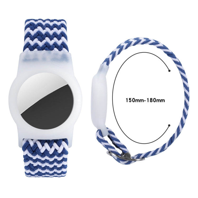 Tracking Locator Nylon Weave Wristband Anti-Lost TPU Case For AirTag 2nd Gen / AirTag 1st Gen