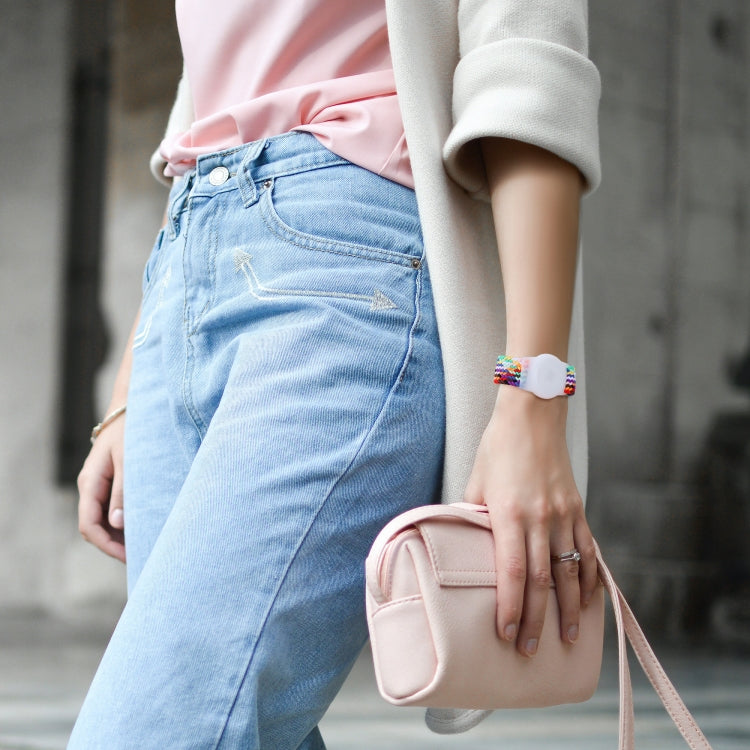Tracking Locator Nylon Weave Wristband Anti-Lost TPU Case For AirTag 2nd Gen / AirTag 1st Gen
