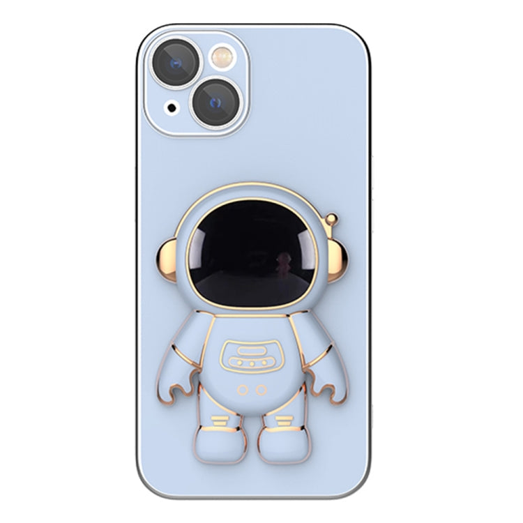 Plating Astronaut Holder Phone Case with Lens Film, For iPhone 13 Pro Max, For iPhone 13 Pro, For iPhone 13