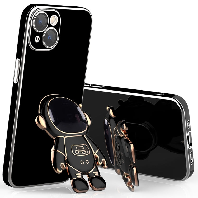 Plating Astronaut Holder Phone Case with Lens Film, For iPhone 13 mini, For iPhone 12 Pro Max, For iPhone 12 Pro