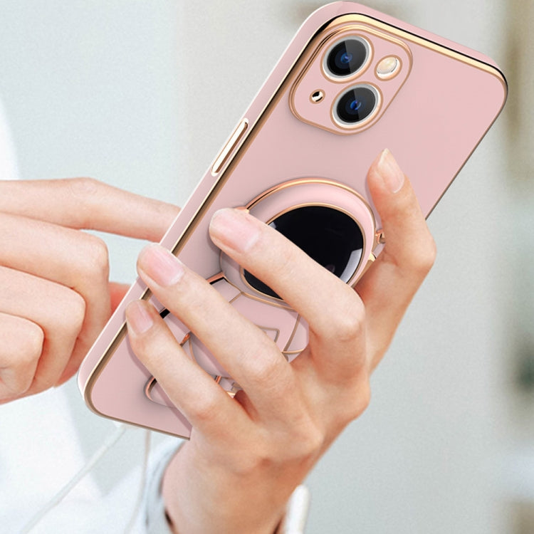 Plating Astronaut Holder Phone Case, For iPhone 13, For iPhone 13 mini
