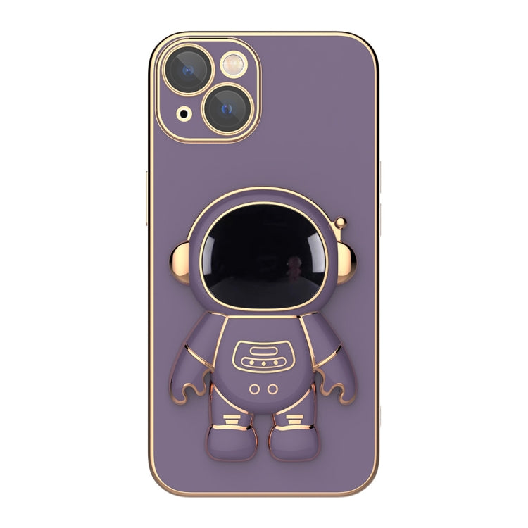 Plating Astronaut Holder Phone Case, For iPhone 13, For iPhone 13 mini